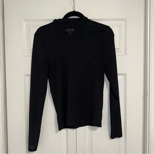 TOPSHOP Mesh Turtleneck Top SIZE 12